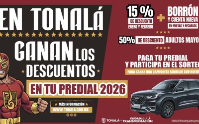 Último día para participar por la rifa de una camioneta al pagar el predial en Tonalá